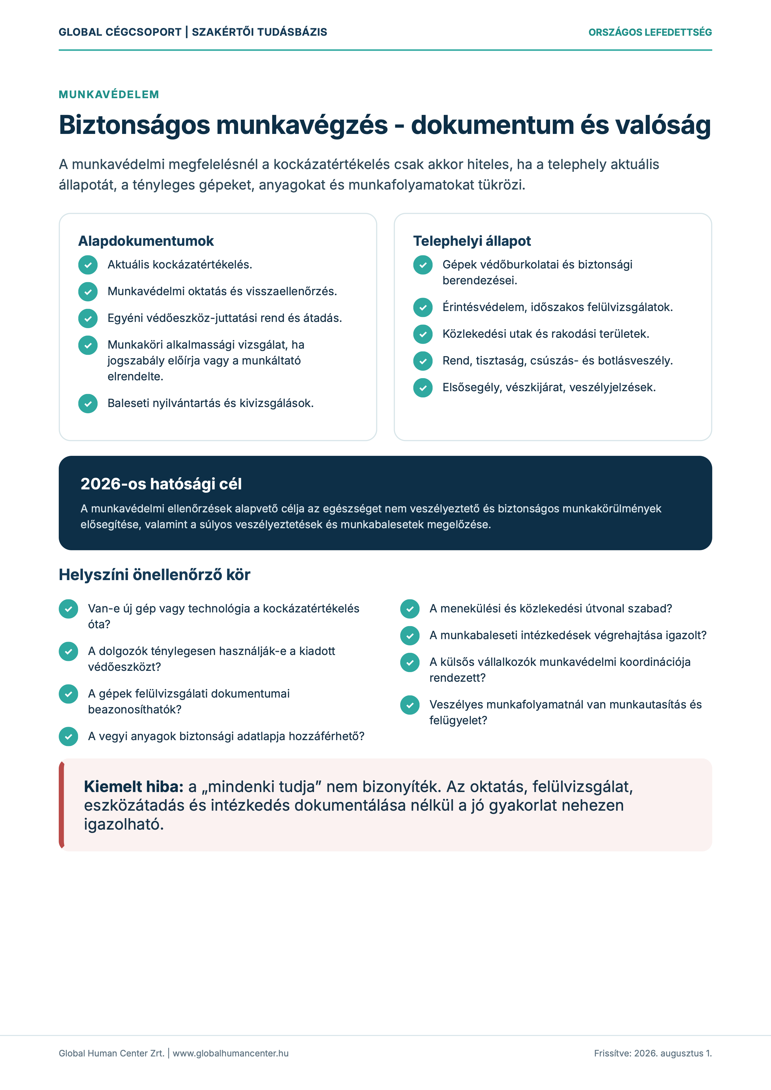 Felkészülés a Hatósági Ellenőrzésre — 5. oldal